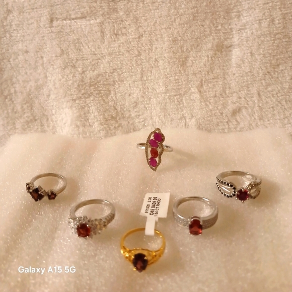 Ruby & Garnet Beautiful Women's Rings Super Sale